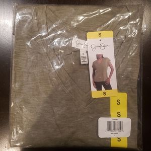 Jessica Simpson Olive Green T-shirt (S)